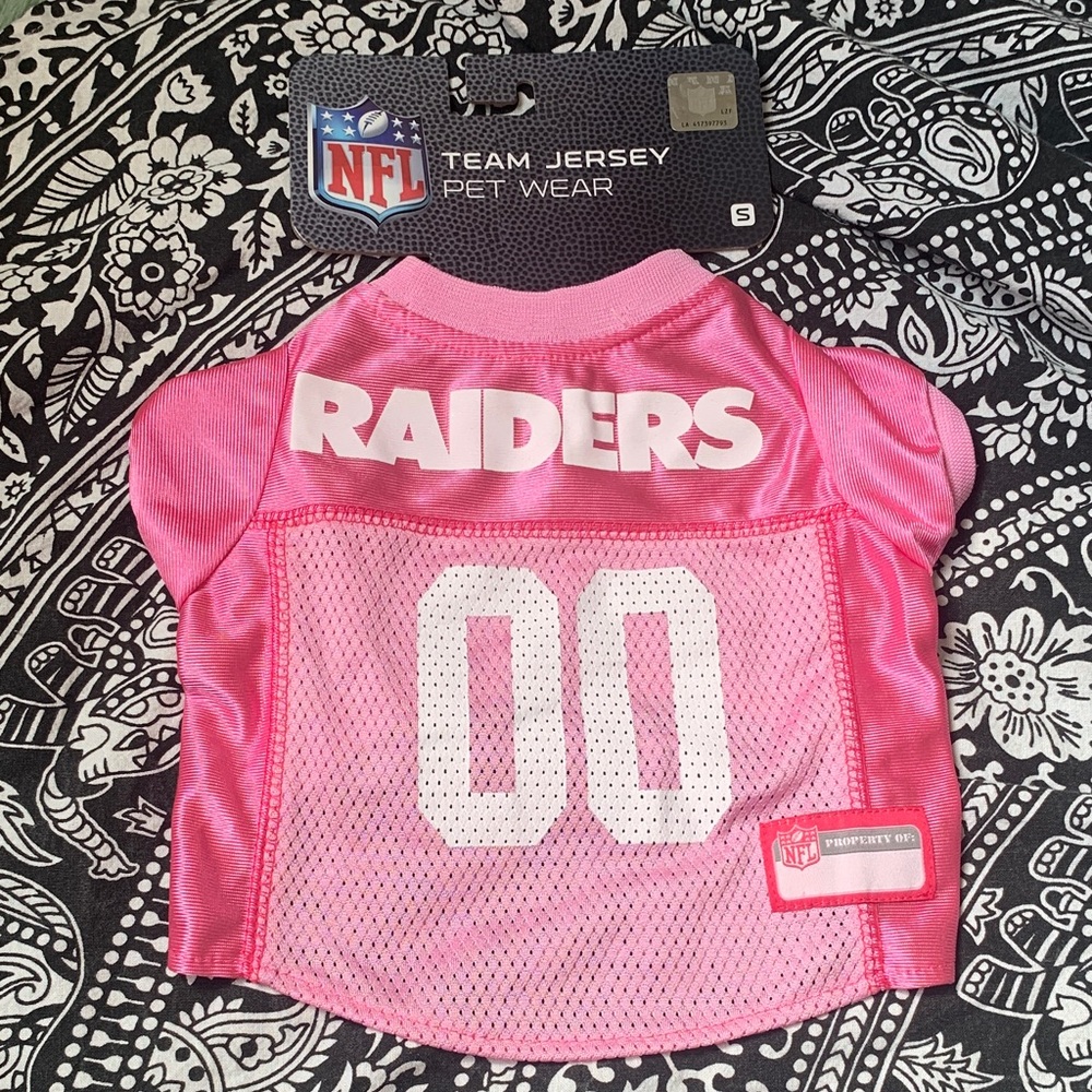 NFL Pink Raiders Team Pet Jersey